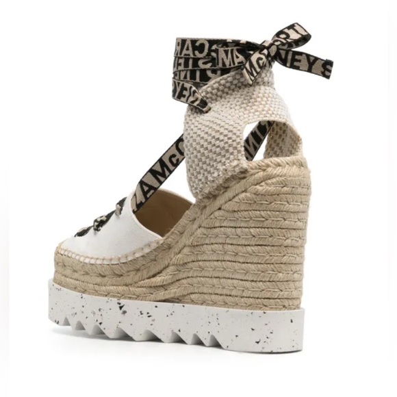 Stella McCartney Gaia 140mm Wedge Espadrilles size 40 - Picture 7 of 9